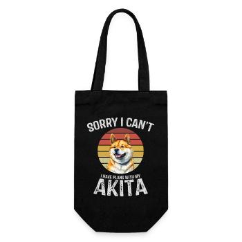 Akita Dog Apology Graphic  - Gift Bag for Bottles - black - Front