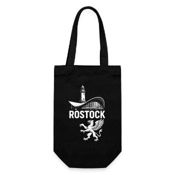 Rostock Teepot & Greif - Geschenkbeutel für Flaschen - Schwarz - Vorne