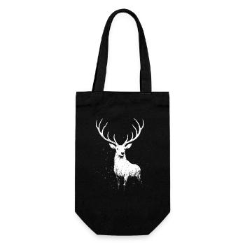 Cerf majestueux - Sac à bouteille - noir - Devant