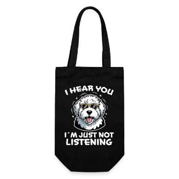 Old English Sheepdog Saying Joke Sheepdog Gift - Gift Bag for Bottles - black - Front