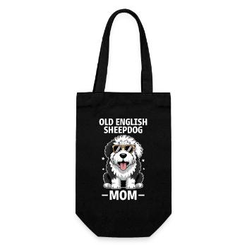 Old English Sheepdog Saying Joke Sheepdog Gift - Gift Bag for Bottles - black - Front
