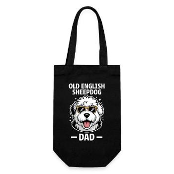 Old English Sheepdog Saying Joke Sheepdog Gift - Gift Bag for Bottles - black - Front