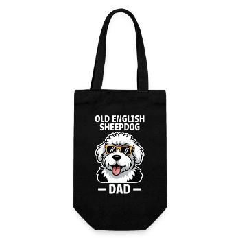 Old English Sheepdog Saying Joke Sheepdog Gift - Gift Bag for Bottles - black - Front