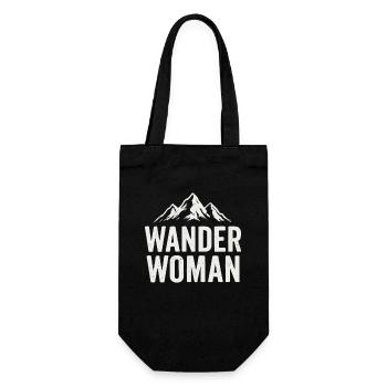 Wander Woman - Geschenkbeutel für Flaschen - Schwarz - Vorne