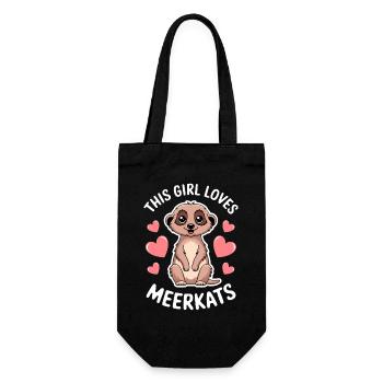 Erdmännchen Spruch Lustiges Erdmännchen Geschenk - Geschenkbeutel für Flaschen - Schwarz - Vorne