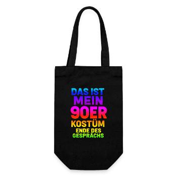 Mein90er Kostüm - Geschenkbeutel für Flaschen - Schwarz - Vorne