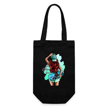 SkateR Girl - rousse - Sac à bouteille - noir - Devant
