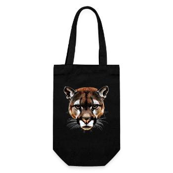 Panther Leopard Big Cat Cute Big Cat Cats - Gift Bag for Bottles - black - Front
