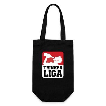 Trinker LIGA - Geschenkbeutel für Flaschen - Schwarz - Vorne