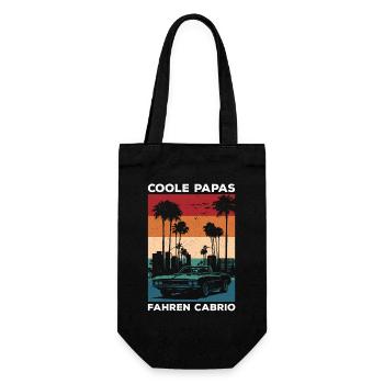 Cool Dads Driving Convertible Retro Dad Gift - Gift Bag for Bottles - black - Front
