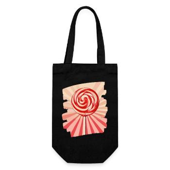 Lollipop lollipop candy candy - Gift Bag for Bottles - black - Front