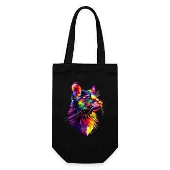 Tasmanischer Teufel Beuteltier Tasmanian Devil - Geschenkbeutel für Flaschen - Schwarz - Vorne