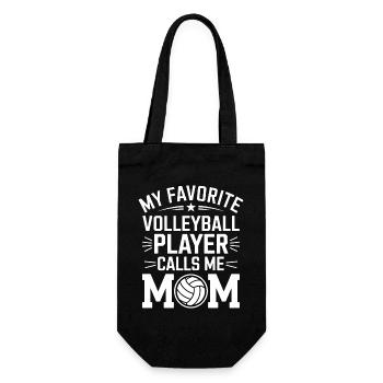 Volleyball Spruch Lustiges Volleyball Geschenk - Geschenkbeutel für Flaschen - Schwarz - Vorne
