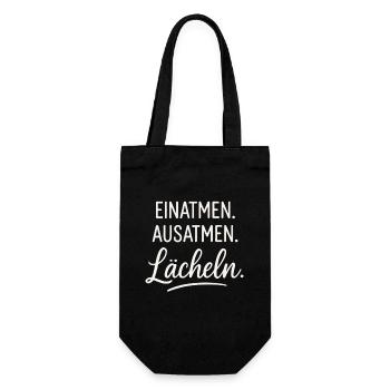 Inhaler Exhale Sourire - Positivité - Sac à bouteille - noir - Devant