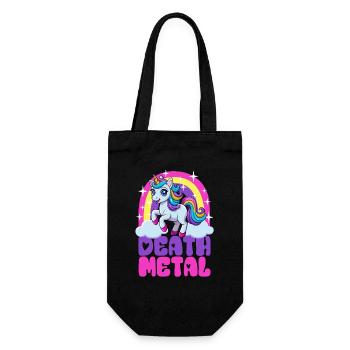 Licorne Death Metal - Heavy Metal - Spruch - Sac à bouteille - noir - Devant