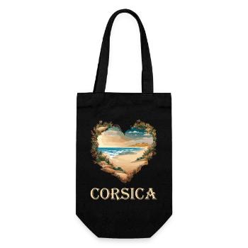 Corsica dans le cœur - Sac à bouteille - noir - Devant