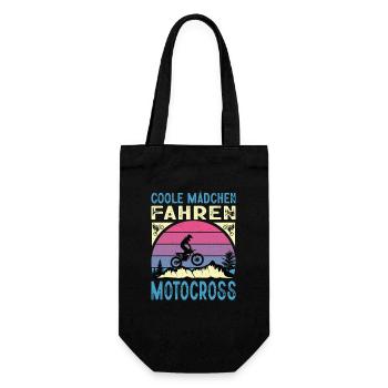 Biker Motorradfahrer Motorrad Geschenke Geburtstag - Geschenkbeutel für Flaschen - Schwarz - Vorne