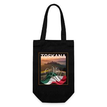 Tuscany Vibes Italian Region - Gift Bag for Bottles - black - Front