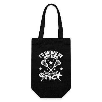 Je préfère te battre avec mon bâton - Sac à bouteille - noir - Devant