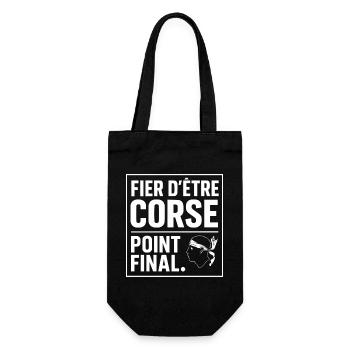 Fier d'être Corse Point Final - Sac à bouteille - noir - Devant