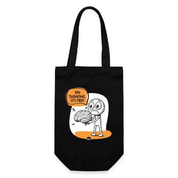 Brain. Some Assembly Required. - Gift Bag for Bottles - black - Front