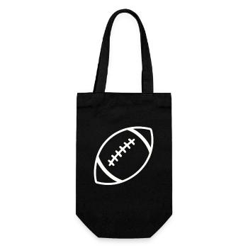 American Football – Minimalist & Sporty - Gift Bag for Bottles - black - Front