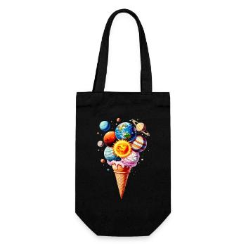 Planet Cream Waffle Cream - Gift Bag for Bottles - black - Front