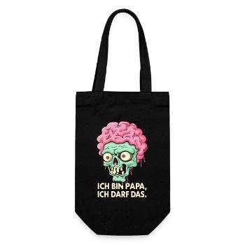 I'm dad, I'm allowed the zombie - Gift Bag for Bottles - black - Front