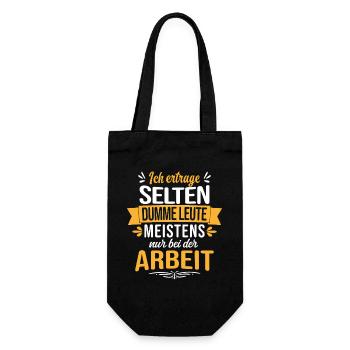 Dicton amusant pour les collègues au travail et au bureau - Sac à bouteille - noir - Devant