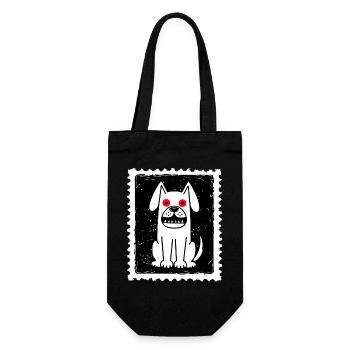 Chien fantôme - Sac à bouteille - noir - Devant
