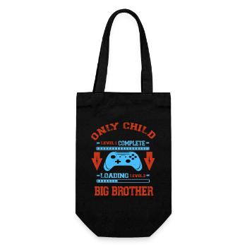 Only Child Level Complete - Laoding Level Big - Geschenkbeutel für Flaschen - Schwarz - Vorne