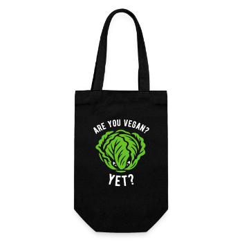 Salade - Êtes-vous végétalien ? Encore? - Régime végétalien - Sac à bouteille - noir - Devant