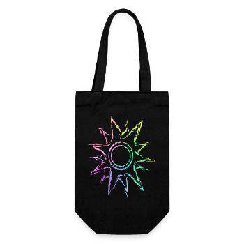 Sun colorful gradient - Gift Bag for Bottles - black - Front