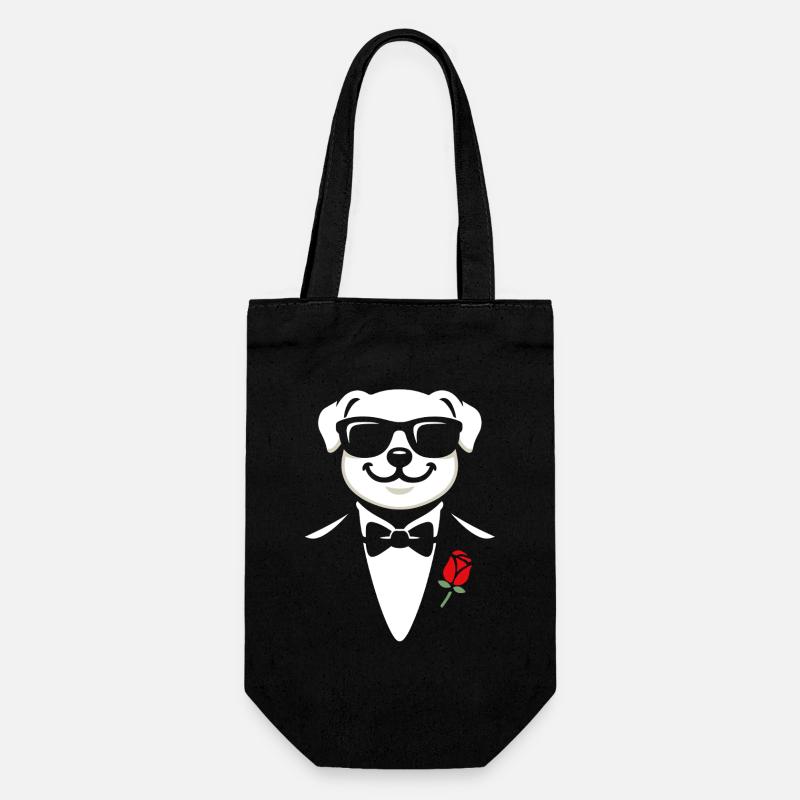 Chiot gentleman - Sac à bouteille - noir