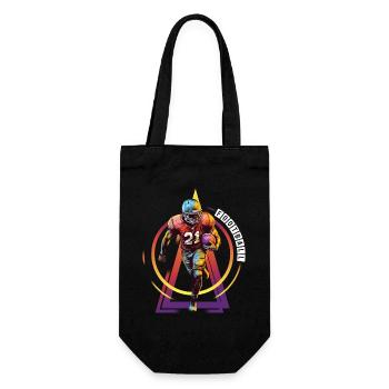 Joueur de football américain USA Amérique Sports Rétro - Sac à bouteille - noir - Devant