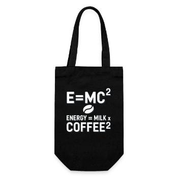 E=MC2 Physique Dicton Caféine Nerd Énergie Café - Sac à bouteille - noir - Devant