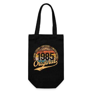 Vintage 1985 40th Birthday Original 1985 - Gift Bag for Bottles - black - Front