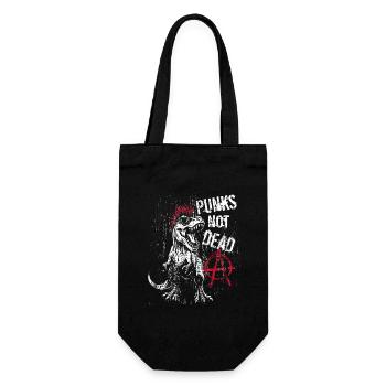 T-Rex - Punks pas morts - Punk Dinosaur - Sac à bouteille - noir - Devant