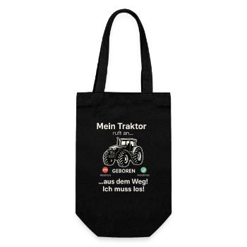 Mon tracteur m’appelle – à l’écart ! Je dois partir - Sac à bouteille - noir - Devant