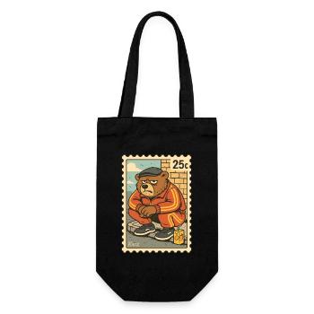 Stamp Grim Gopnik Ours en survêtement - Sac à bouteille - noir - Devant