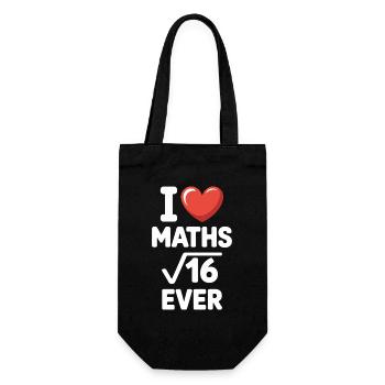 Math J’adore les maths Maths Nerd Professeur de mathématiques - Sac à bouteille - noir - Devant