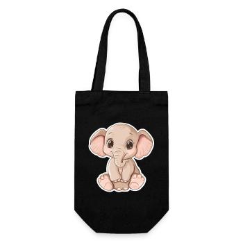 Éléphant - Sac à bouteille - noir - Devant