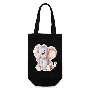 Éléphant - Sac à bouteille - noir - Devant