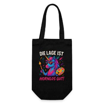 L’emplacement est bien sondé. Drôle de fête de licorne - Sac à bouteille - noir - Devant