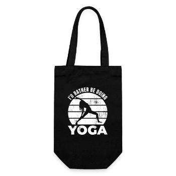 Je préfère faire du yoga - Sac à bouteille - noir - Devant