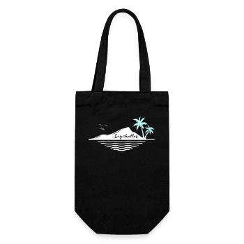 Seychelles Palmiers Île Sea Dream Vacances Souvenir - Sac à bouteille - noir - Devant