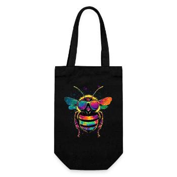 abeilles apiculteur miel apiculteur abeilles abeille mignonne - Sac à bouteille - noir - Devant