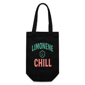 Limonene & Chill Citrus Vibes - Gift Bag for Bottles - black - Front