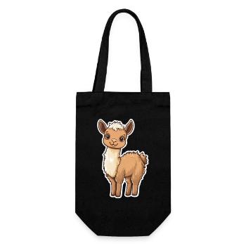 Lama Alpaga Lama Lama Cadeau Animal - Sac à bouteille - noir - Devant