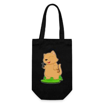 Chat Pièce d’échecs Tour Échecs - Sac à bouteille - noir - Devant